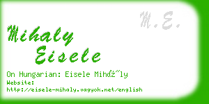 mihaly eisele business card